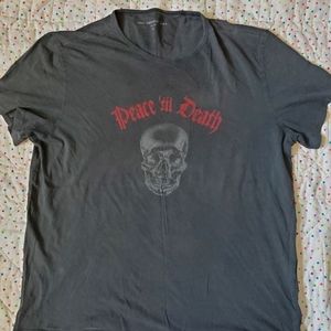 Jonh Varvatos USA skull graphic tee size XL.